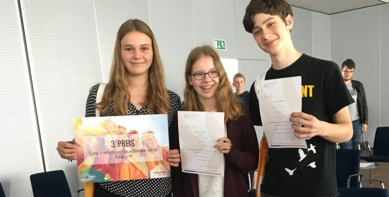 Preisträger des Bundeswettbewerbs Fremdsprachen
